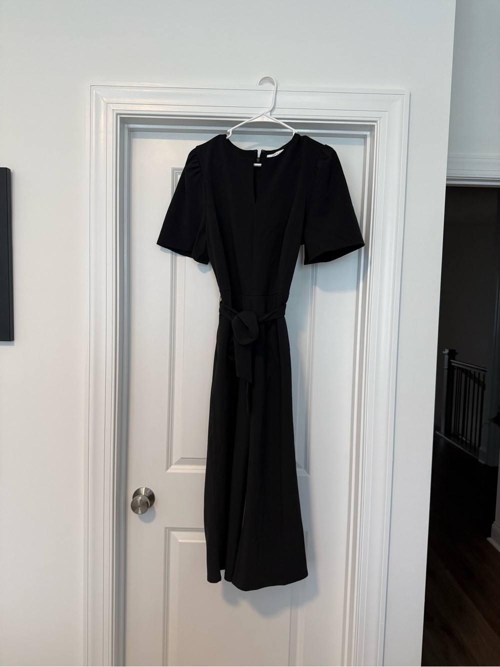 Lark & Ro Black Belted jumpsuit